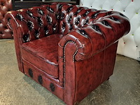 Fauteuil chesterfield, cresswell, rood - afbeelding 5 van  6