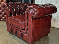 Fauteuil chesterfield, cresswell, rood - afbeelding 6 van  6