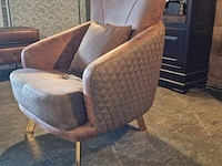 Fauteuil chesterfield, dareton, bruin - afbeelding 2 van  2