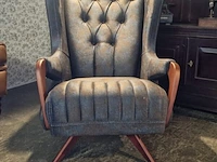 Fauteuil chesterfield, darwin, blauw - afbeelding 2 van  4