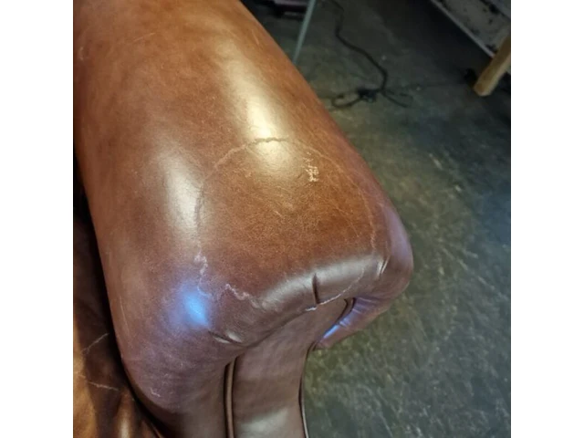Fauteuil chesterfield, derby, bruin - afbeelding 5 van  7