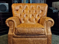 Fauteuil chesterfield, derby, bruin - afbeelding 2 van  6