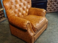 Fauteuil chesterfield, derby, bruin - afbeelding 3 van  6