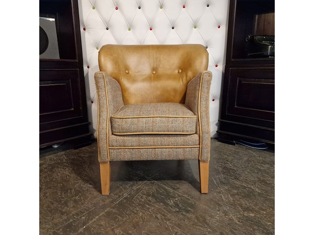 Fauteuil chesterfield, elder, bruin - afbeelding 1 van  5
