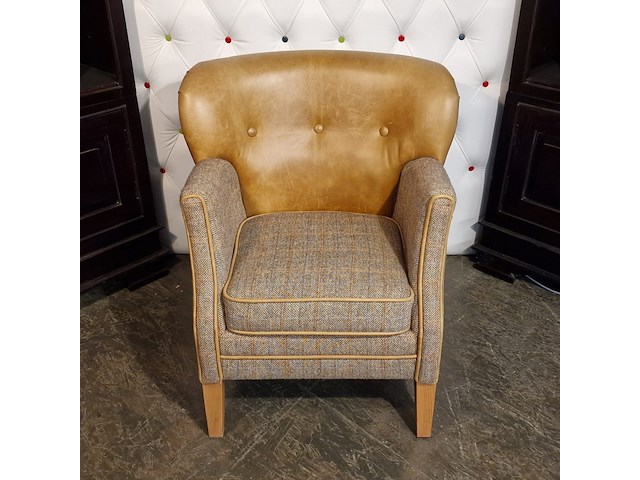 Fauteuil chesterfield, elder, bruin - afbeelding 2 van  5