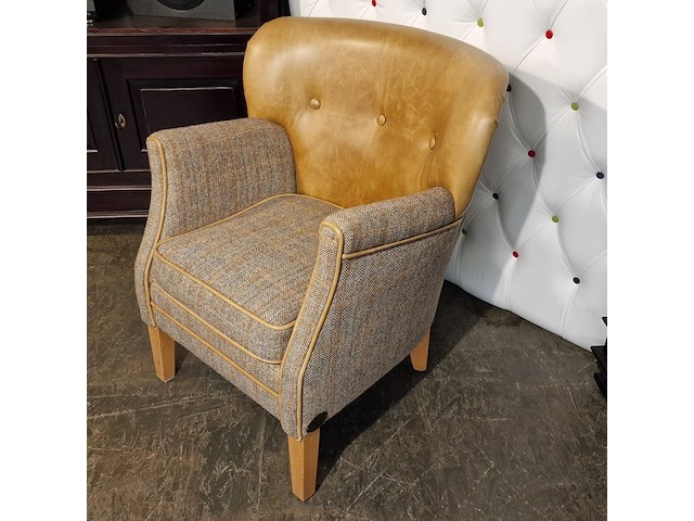 Fauteuil chesterfield, elder, bruin - afbeelding 3 van  5