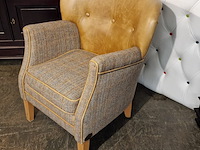 Fauteuil chesterfield, elder, bruin - afbeelding 3 van  5