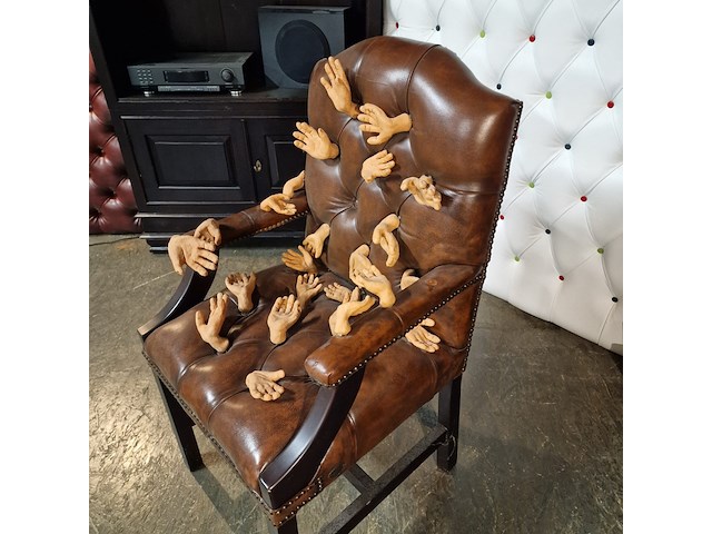 Fauteuil chesterfield, gainsborough, bruin - afbeelding 3 van  5