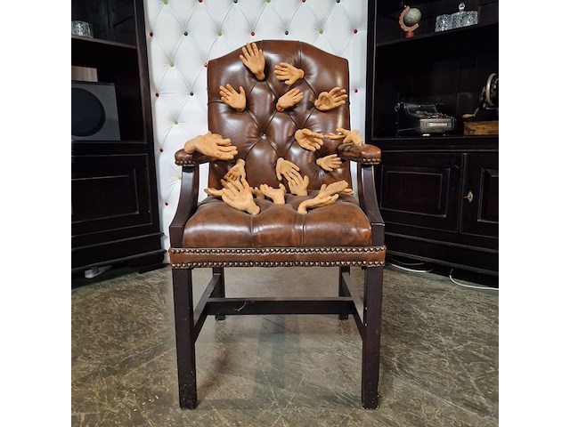 Fauteuil chesterfield, gainsborough, bruin - afbeelding 5 van  5