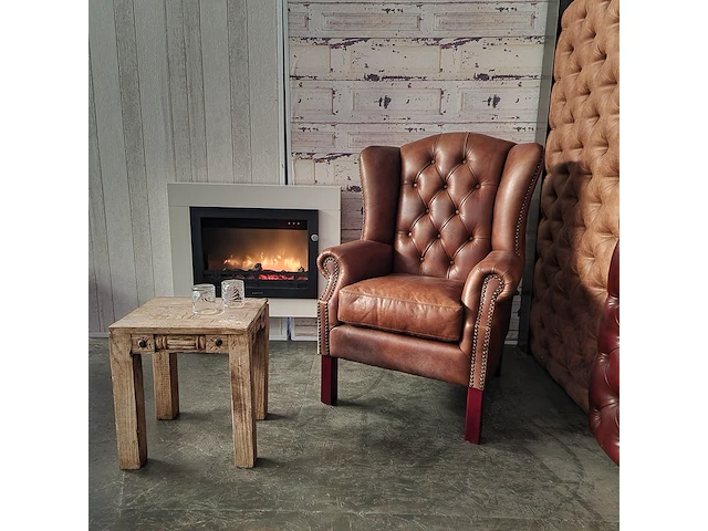 Fauteuil chesterfield, gloucester, bruin - afbeelding 2 van  6
