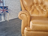 Fauteuil chesterfield, haeck, oranje - afbeelding 2 van  10