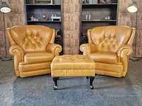 Fauteuil chesterfield, haeck, oranje - afbeelding 3 van  10