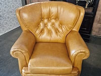 Fauteuil chesterfield, haeck, oranje - afbeelding 5 van  10