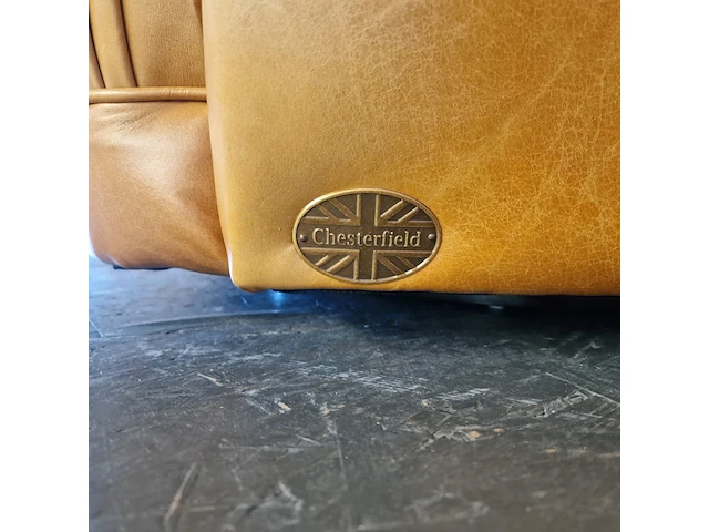 Fauteuil chesterfield, haeck, oranje - afbeelding 8 van  10