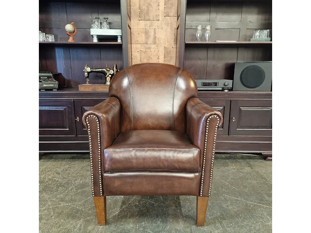 Fauteuil chesterfield, hammingway, bruin - afbeelding 1 van  5