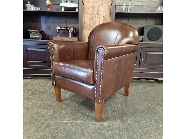 Fauteuil chesterfield, hammingway, bruin - afbeelding 2 van  5