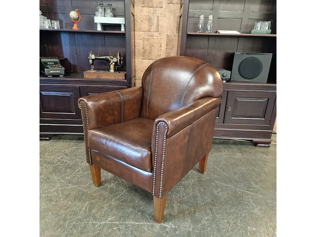 Fauteuil chesterfield, hammingway, bruin - afbeelding 4 van  5