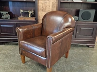 Fauteuil chesterfield, hammingway, bruin - afbeelding 4 van  5