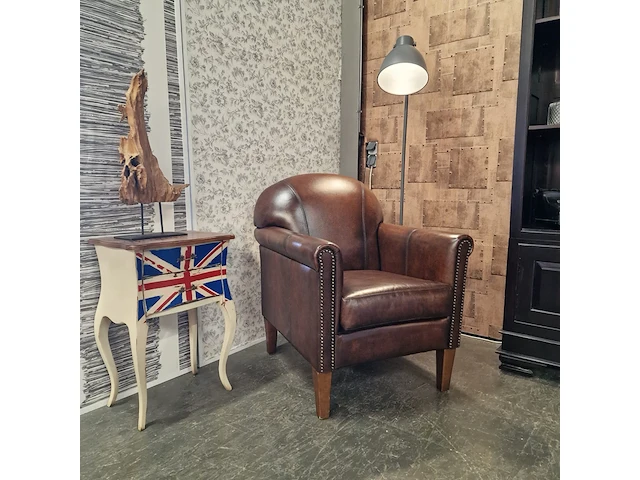 Fauteuil chesterfield, hammingway, bruin - afbeelding 5 van  5