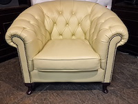 Fauteuil chesterfield, hampton, crème - afbeelding 4 van  8