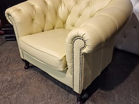 Fauteuil chesterfield, hampton, crème - afbeelding 5 van  8
