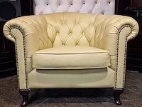 Fauteuil chesterfield, hampton, crème - afbeelding 6 van  8