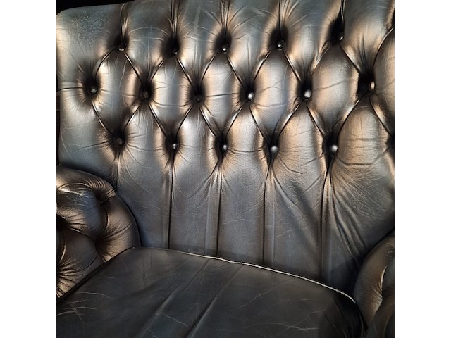 Fauteuil chesterfield, james, blauw - afbeelding 2 van  4