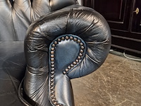 Fauteuil chesterfield, james, blauw - afbeelding 4 van  4