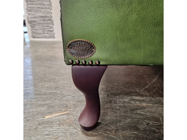 Fauteuil chesterfield, king, groen - afbeelding 4 van  6