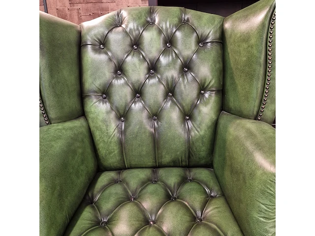Fauteuil chesterfield, king, groen - afbeelding 6 van  6