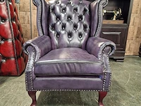 Fauteuil chesterfield, king, paars - afbeelding 1 van  6