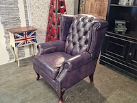 Fauteuil chesterfield, king, paars - afbeelding 4 van  6