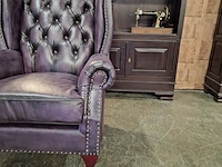 Fauteuil chesterfield, king, paars - afbeelding 5 van  6