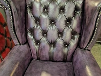 Fauteuil chesterfield, king, paars - afbeelding 6 van  6