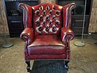 Fauteuil chesterfield, king, rood - afbeelding 1 van  4