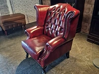 Fauteuil chesterfield, king, rood - afbeelding 3 van  4