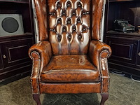 Fauteuil chesterfield, lazychester, bruin - afbeelding 1 van  6