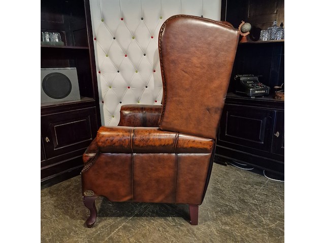 Fauteuil chesterfield, lazychester, bruin - afbeelding 3 van  6