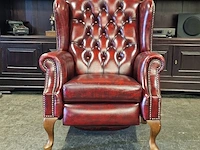 Fauteuil chesterfield, lazychester , rood - afbeelding 1 van  4