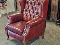 Fauteuil chesterfield, lazychester , rood - afbeelding 2 van  4