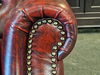 Fauteuil chesterfield, lazychester , rood - afbeelding 3 van  4
