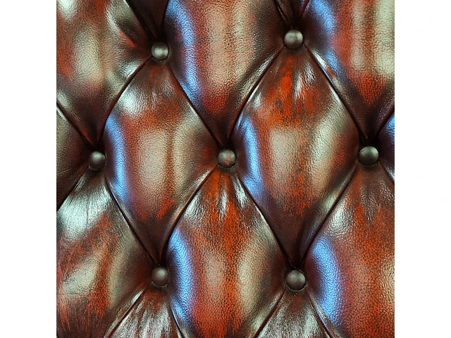 Fauteuil chesterfield, lazychester , rood - afbeelding 4 van  4