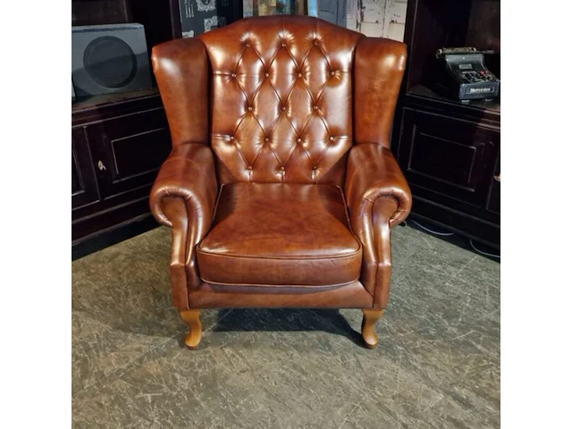 Fauteuil chesterfield, lord, bruin - afbeelding 2 van  6