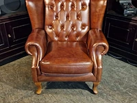 Fauteuil chesterfield, lord, bruin - afbeelding 2 van  6