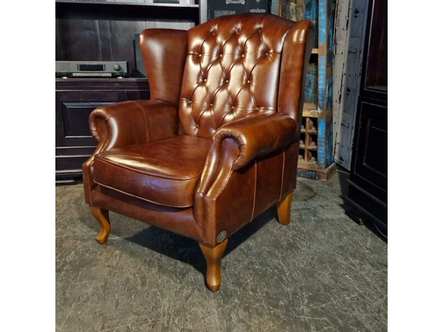 Fauteuil chesterfield, lord, bruin - afbeelding 3 van  6