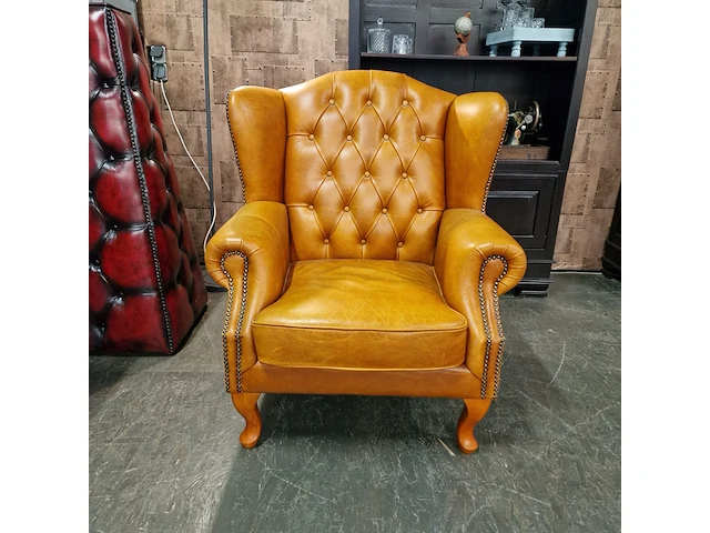 Fauteuil chesterfield, lord, oranje - afbeelding 1 van  7