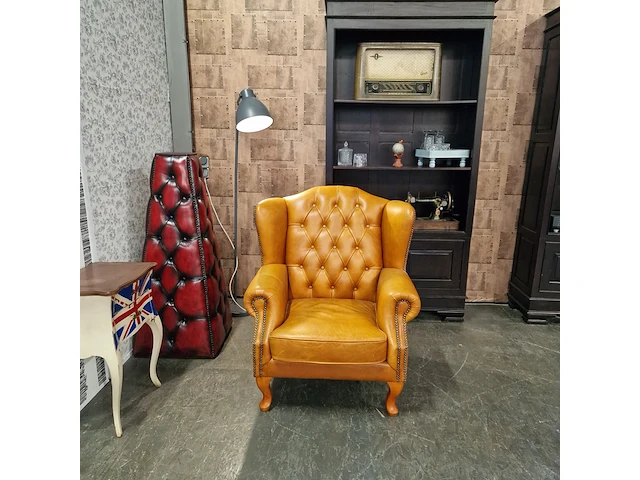Fauteuil chesterfield, lord, oranje - afbeelding 2 van  7