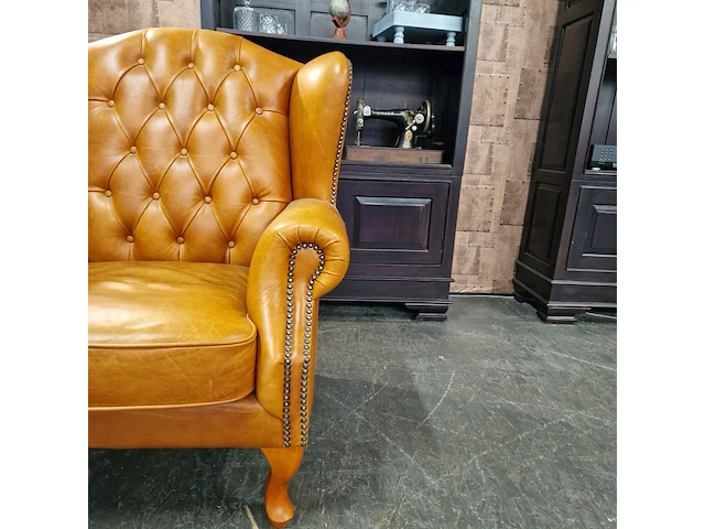 Fauteuil chesterfield, lord, oranje - afbeelding 7 van  7