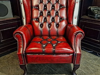 Fauteuil chesterfield, lord, rood