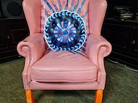 Fauteuil chesterfield, lord, roze - afbeelding 1 van  5